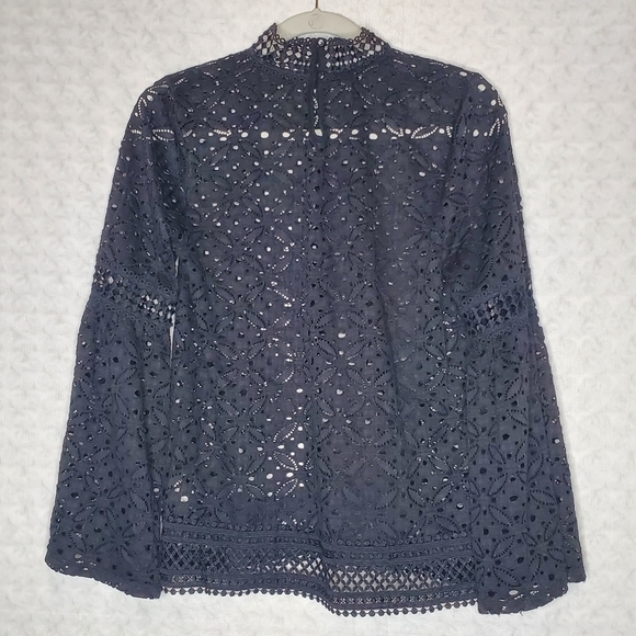 Black Sheer Blouse - Picture 3 of 4